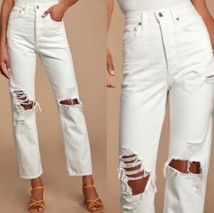 Agolde 90s Fit in White Out